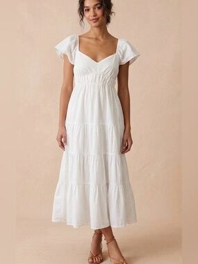 simple cotton maxi dress Meadow